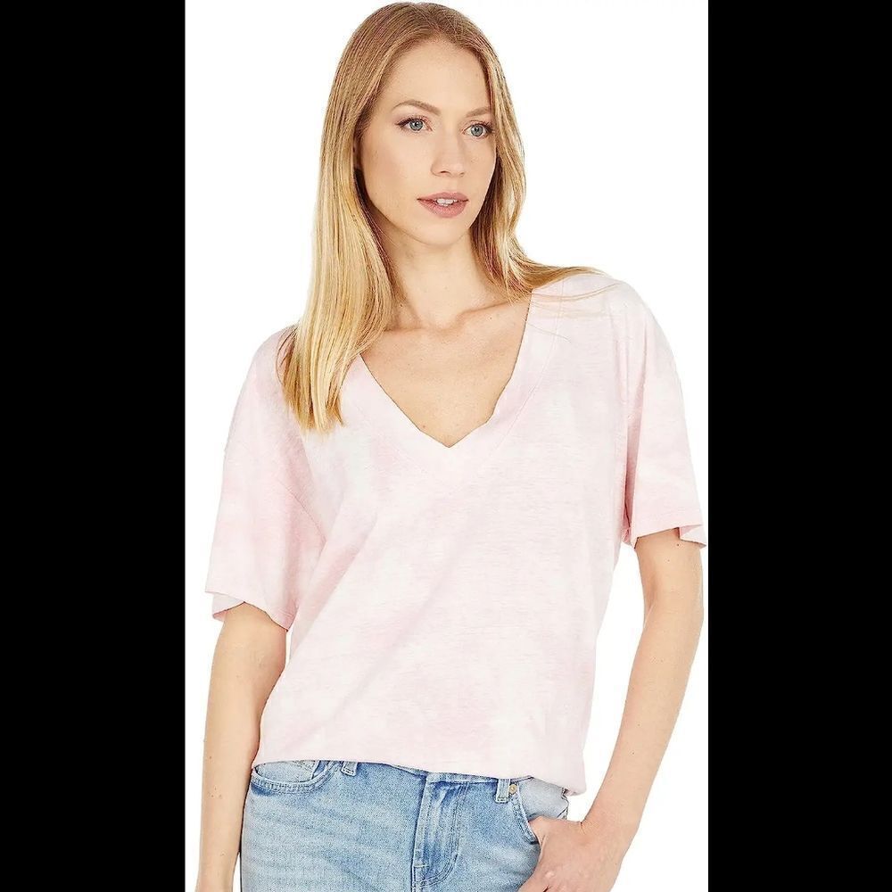 7 for all Mankind T-shirt V-neck Oversized top